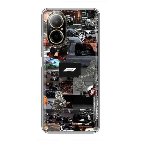 Чохол з принтом «Гоночний колаж Ф1» для Realme C67