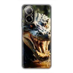 Чохол з принтом «Небезпечний крокодил» для Realme C67