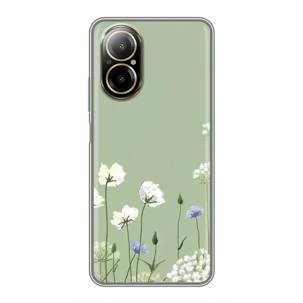 Чохол з принтом «Квіти на зеленому» для Realme C67