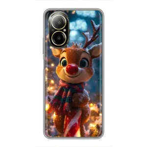 Чохол з принтом «Олень з шарфом» для Realme C67