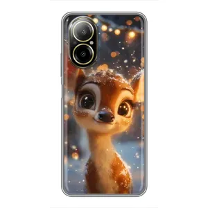 Чохол з принтом «Оленятко серед гірлянд» для Realme C67