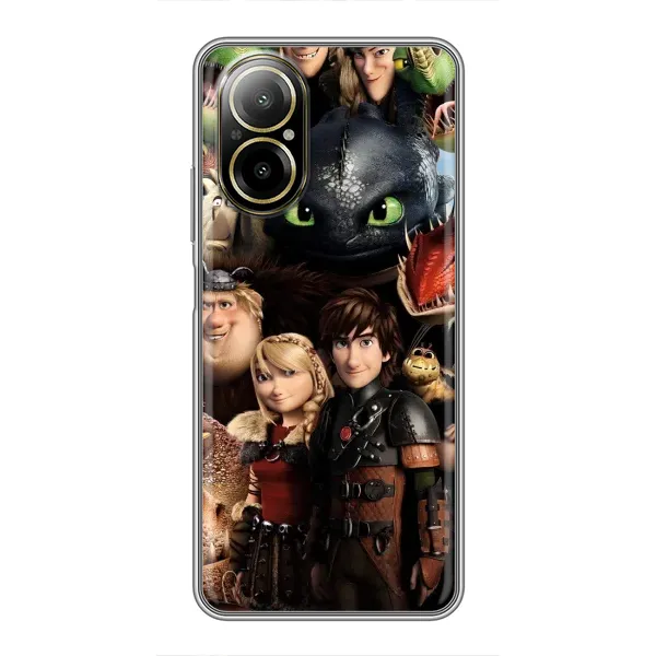 Чехол с принтом «Персонажи дракона» для Realme C67 Чехол с принтом «Персонажи дракона» для Realme C67