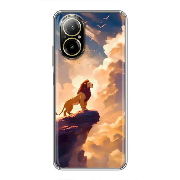 Чохол з принтом «Сімба на скелі» для Realme C67 Чохол з принтом «Сімба на скелі» для Realme C67
