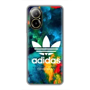 Чехлы Адидас для Realme C67 (AlphaPrint) (Яркий Адидас)