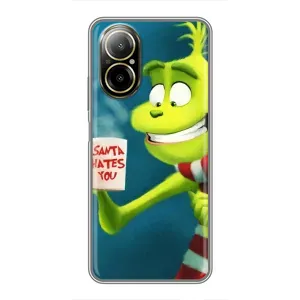 Різдвяні Чохли для Realme C67 (VPrint) (Зелений Грінч)