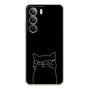 Чохол з принтом «Байдужий кіт» для Realme C71