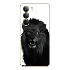 Чохли з картинкою животних Realme C71 (Чорний ЛЕВ)