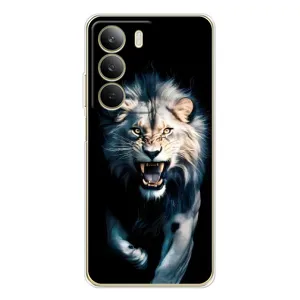 Чохол з картинкою 'Хижаки' для Realme C71 (Лев у темряві)