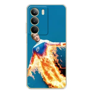 Чохол з принтом Фантастична четвірка для Realme C71 (Людина-факел у вогні)