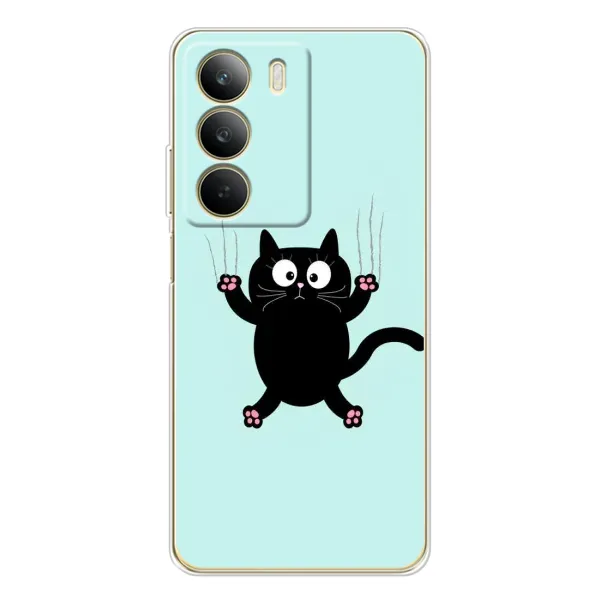 Чехол с принтом «Падающий кот» для Realme C71 Чехол с принтом «Падающий кот» для Realme C71