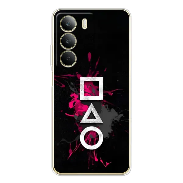 Чохол з принтом «Символи Гра кальмара» для Realme C71 Чохол з принтом «Символи Гра кальмара» для Realme C71