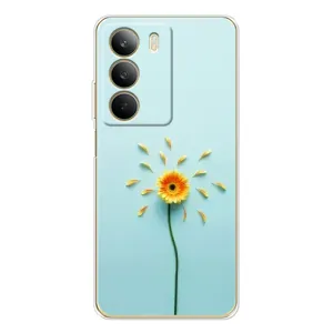 Чохли з квітами для Realme C71 (VPrint) (Жовта квітка)