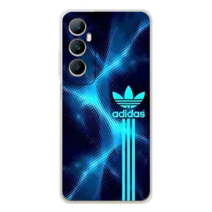 Чохли Адидас для Realme C75 (AlphaPrint) (Синій Адідас)