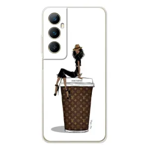 Чохли Луі Вітон для Realme C76 (AlphaPrint - LOUIS VUITTON) (кава LOUIS VUITTON)