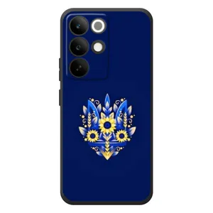 Чохли для RealMe C85 Pro Укр. Символіка (AlphaPrint) (Квітковий Герб)