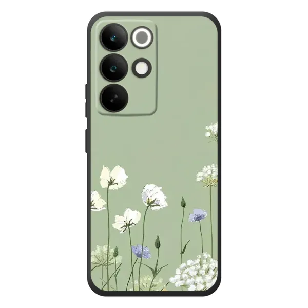 Чехол с принтом «Цветы на зеленом» для Realme C85 Pro