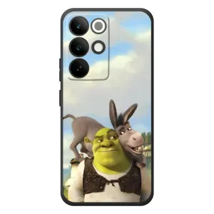 Чехол с мультфильмом Шрек на RealMe C85 Pro (Шрек и Осел)