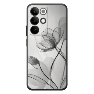 Чехол с принтом «Черные цветы» для Realme C85