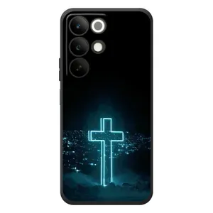 Християнські Чохли для RealMe C85 (AlphaPrint) (Хрест і місто)