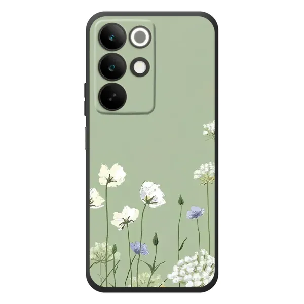 Чехол с принтом «Цветы на зеленом» для Realme C85