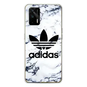 Чохли Адидас для Realme GT 5G (AlphaPrint) (Адідас на мраморі)