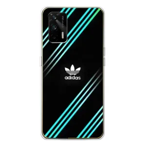 Чохли Адидас для Realme GT 5G (AlphaPrint) (Адідас з полосами)