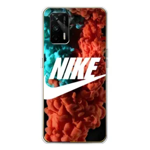 Чохол для Realme GT 5G - з принтом Найк (AlphaPrint) (Димчастий найк)