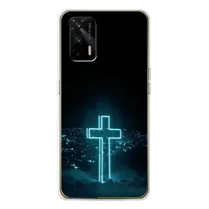 Християнські Чохли для Realme GT 5G (AlphaPrint) (Хрест і місто)