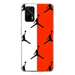 Чохли для Realme GT 5G - з картинкою JORDAN (AlphaPrint) (Лого Джордан)