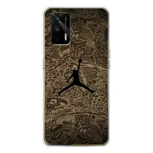 Чохли для Realme GT 5G - з картинкою JORDAN (AlphaPrint) (Logo Jordan)