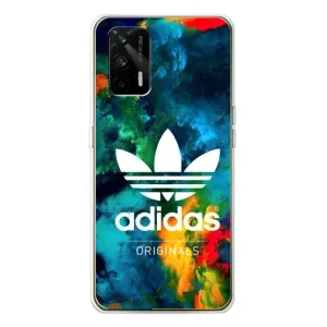 Чохли Адидас для Realme GT 5G (AlphaPrint) (Яскравий Адідас)