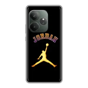 Чехлы для Realme GT 6 - с картинкой JORDAN (AlphaPrint) (Jordan Gold)