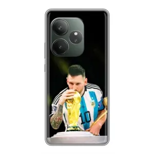 Чехлы для Realme GT 6 (Leo чемпион) (AlphaPrint) (Кубок Месси)