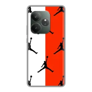 Чехлы для Realme GT 6 - с картинкой JORDAN (AlphaPrint) (Лого Джордан)