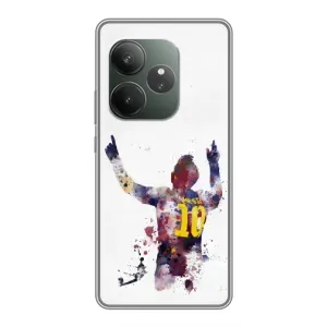 Чехлы Месси для Realme GT 6 (AlphaPrint) (Messi Barca)