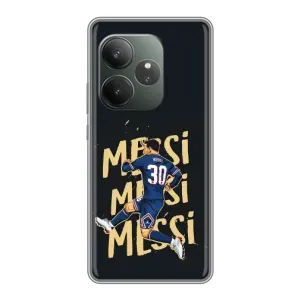 Чехлы для Realme GT 6 (Leo чемпион) (AlphaPrint) (Messi ПСЖ)