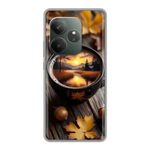 Чехол с принтом «Темный кофе» для Realme GT 6