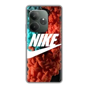 Чехол для Realme GT 6T - с принтом Найк (AlphaPrint) (Дымчатый найк)
