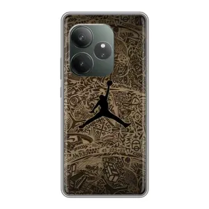 Чехлы для Realme GT 6T - с картинкой JORDAN (AlphaPrint) (Logo Jordan)