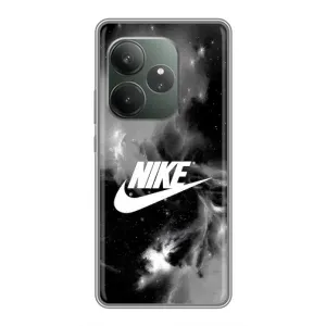 Чехол для Realme GT 6T - с принтом Найк (AlphaPrint) (Лого Найк)