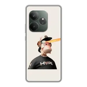 Чехлы с Обезьянами NFT для Realme GT 6T (AlphaPrint) (обезьяна NFT в очках)