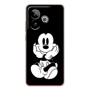 Міккі Маус чохол для Realme GT 7 (AlphaPrint - Мультяшні) (Маус на чорному)