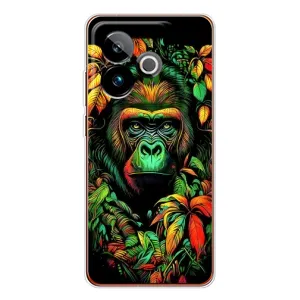 Чохол з Мавпами Realme GT 7 - (AlphaPrint) (Мавпа в квітах)