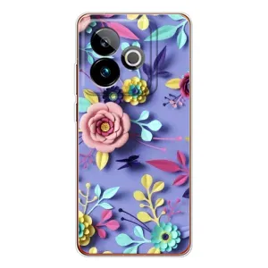 Чехлы с Цветами для Realme GT 7T (VPrint) (Цветочный дизайн)