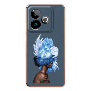 Чехлы (ART) Цветы на Realme GT 7T (VPrint) (Цветы на голове)