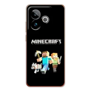 Чохол Майнкрафт на Realme GT 7T (AlphaPrint) Minecraft (герої Minecraft)