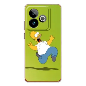 Чехол с Симпсонами для Realme GT 7T (VPrint) (Гомер Симпсон)
