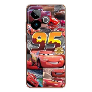 Силиконовый чехол Маквин для Realme GT 7T (Коллаж Молния Маквин)