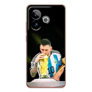 Чехлы для Realme GT 7T (Leo чемпион) (AlphaPrint) (Кубок Месси)