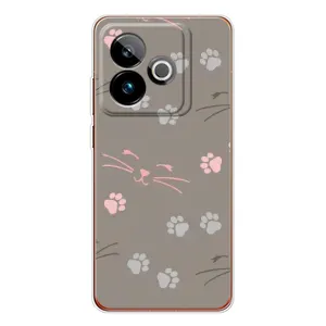Чехол с принтом «Лапы и усы» для Realme GT 7T